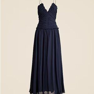 J Crew Navy Blue Maxi Dress